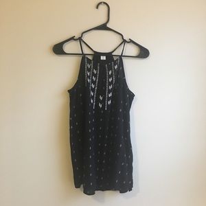 Black and Tan Tank Top